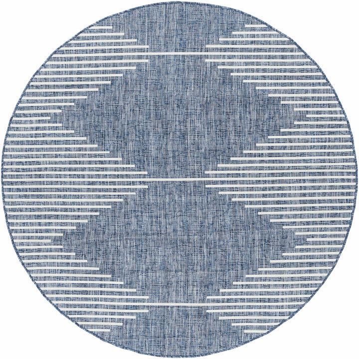 Contemporary Tribal Design Blue, Off white and Ivory Multi size Area Rug - The Rug Decor