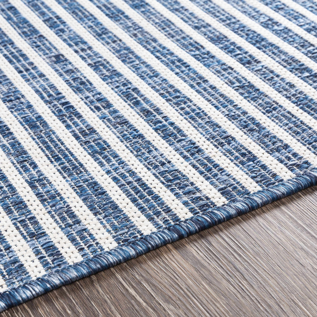 Contemporary Tribal Design Blue, Off white and Ivory Multi size Area Rug - The Rug Decor