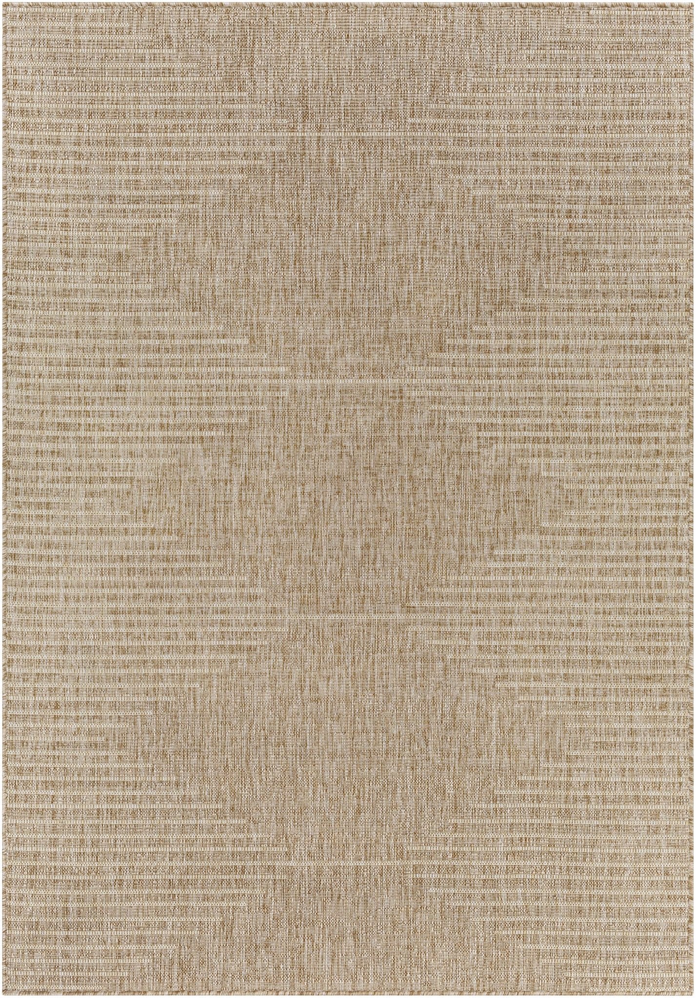 Contemporary Tribal Design Ivory and Camel outdoor safe Area Rug – The ...