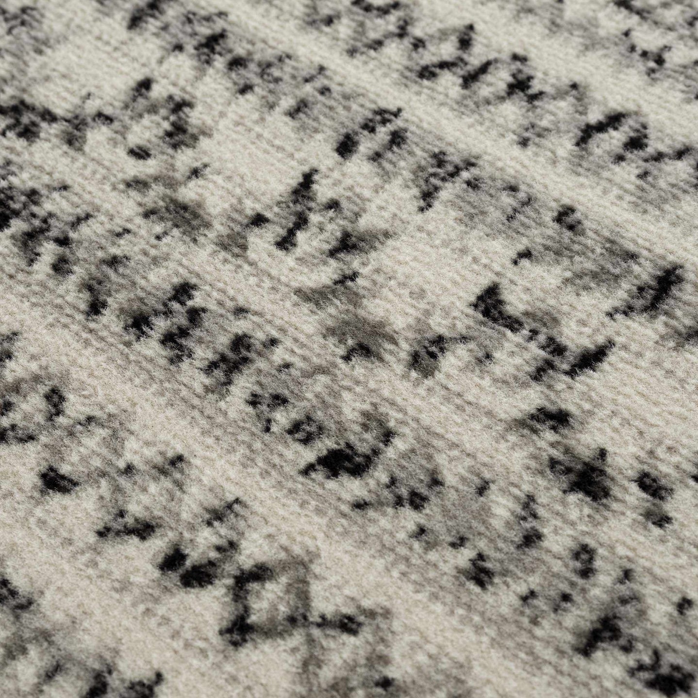 Contemporary Tribal Design Plain Black, Light Gray, Charcoal, Off white area rug - The Rug Decor