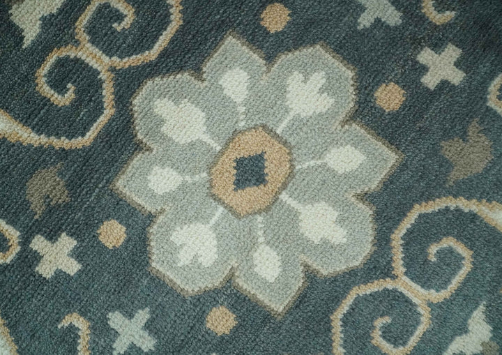 Custom Made Ivory, Gray, Camel and Charcoal Traditional Multi Size Wool Area Rug - The Rug Decor