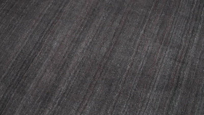 Solid Dark Purple Scandinavian 5x7 Blended Wool Flatwoven Area Rug, Dinning, Kids Rug | HL38
