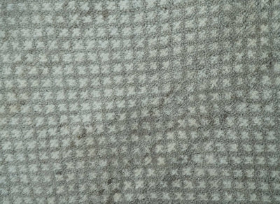Entryway Rug 2x3 Ivory and Gray Wool Hand Knotted Rug - The Rug Decor