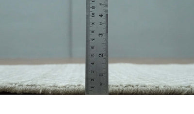 Entryway Rug 2x3 Ivory and Gray Wool Hand Knotted Rug - The Rug Decor