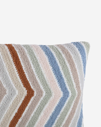 Geometric Pattern Multi Color Soft Chevron Lumbar Pillow - The Rug Decor