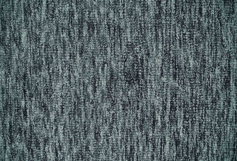 Gray and Charcoal Solid Shaded Hand Tufted 2x3, 3x5, 5x8, 6x9, 8x10 and 9x12 Natural Wool Area Rug | UL59 - The Rug Decor