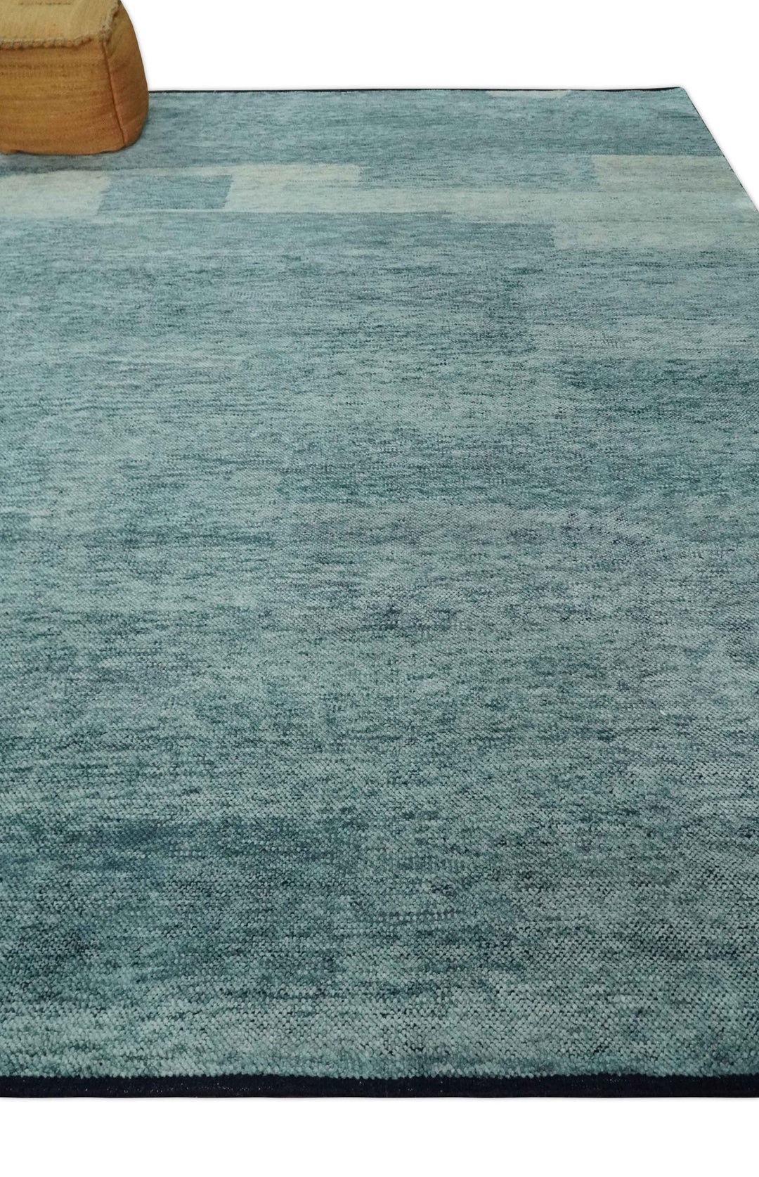 Gray, Beige and Silver contemporary Hand knotted 9x12 wool Area Rug - The Rug Decor