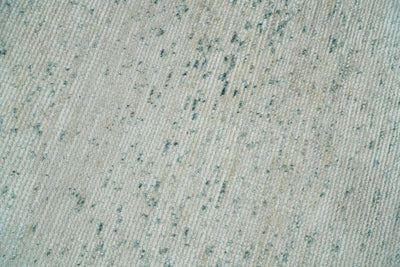 Hand Knotted 8x10 Ivory Modern Abstract Silk Bohemian Area Rug | TRDSS3 - The Rug Decor