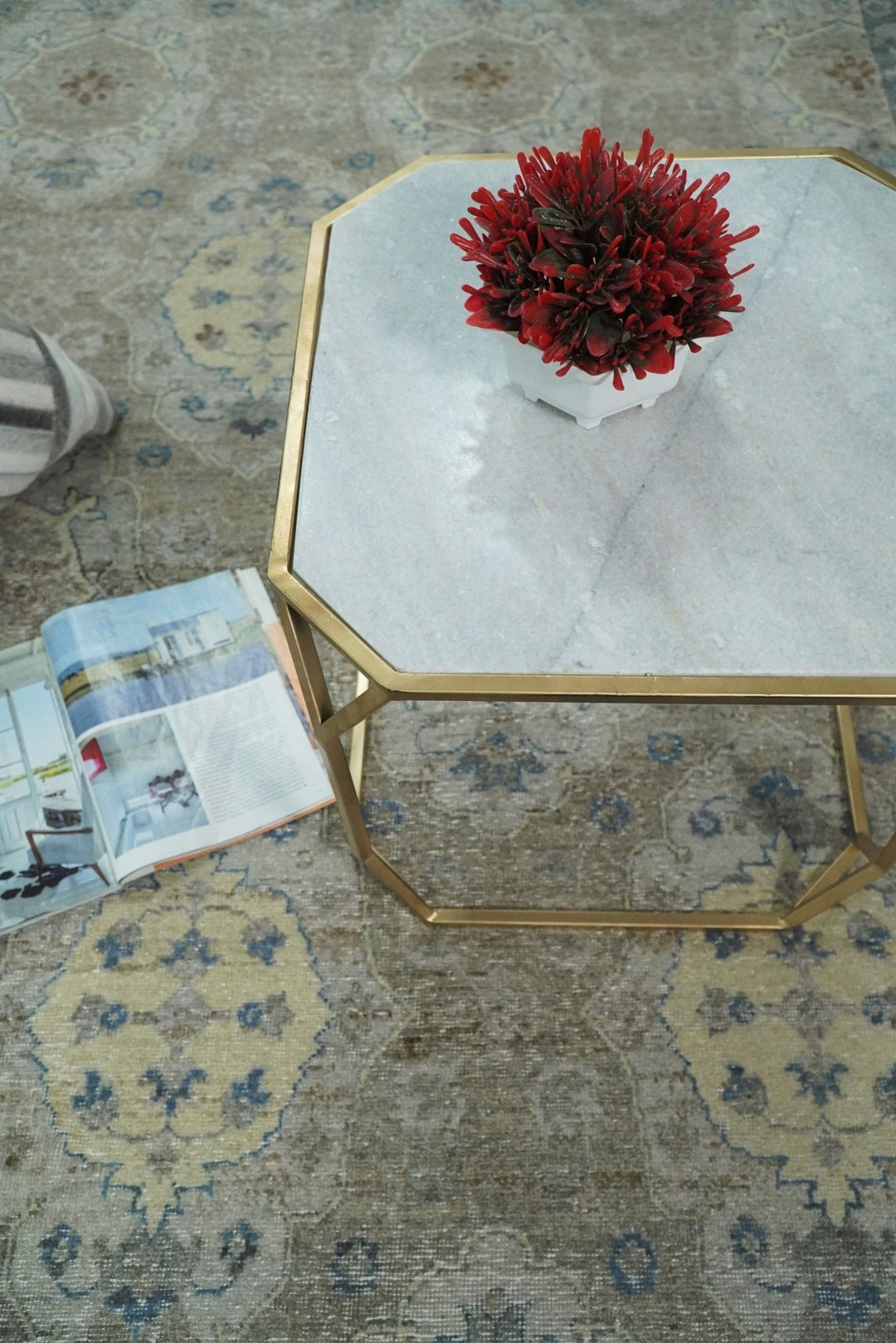Hand Knotted 8x10 Traditional Oxidized Textured Low Pile Wool Rug | TRD2045810 - The Rug Decor