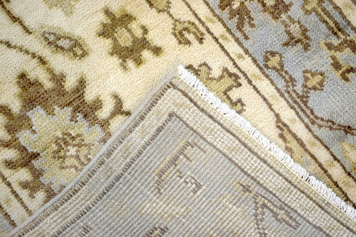 Hand Knotted Antique Oushak Wool Runner Rug - The Rug Decor