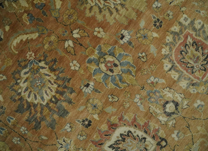 Hand knotted Beige, Ivory and Brown 8x10 Hand knotted Oushak Area Rug - The Rug Decor