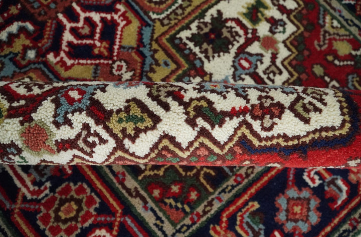 Hand Knotted Ivory, Brown and Blue 4x6 Traditional Antique Style Wool Area Rug - The Rug Decor