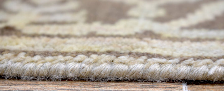 Hand Knotted Oriental Oushak Wool Runner Rug - The Rug Decor