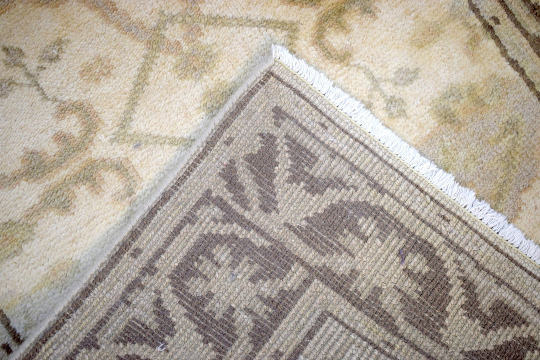 Hand Knotted Oriental Oushak Wool Runner Rug - The Rug Decor