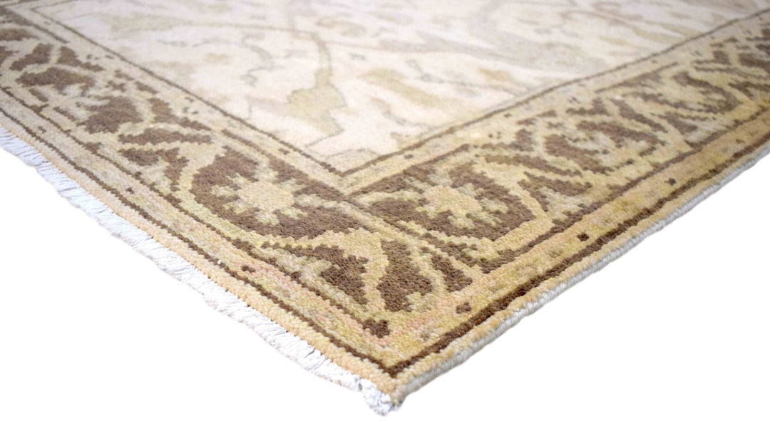 Hand Knotted Oriental Oushak Wool Runner Rug - The Rug Decor