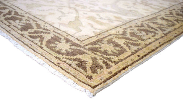 Hand Knotted Oriental Oushak Wool Runner Rug - The Rug Decor