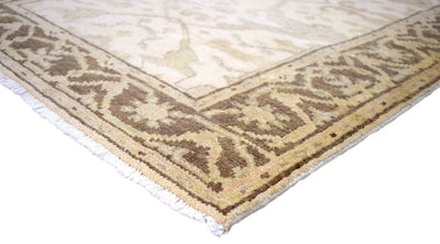 Hand Knotted Oriental Oushak Wool Runner Rug - The Rug Decor
