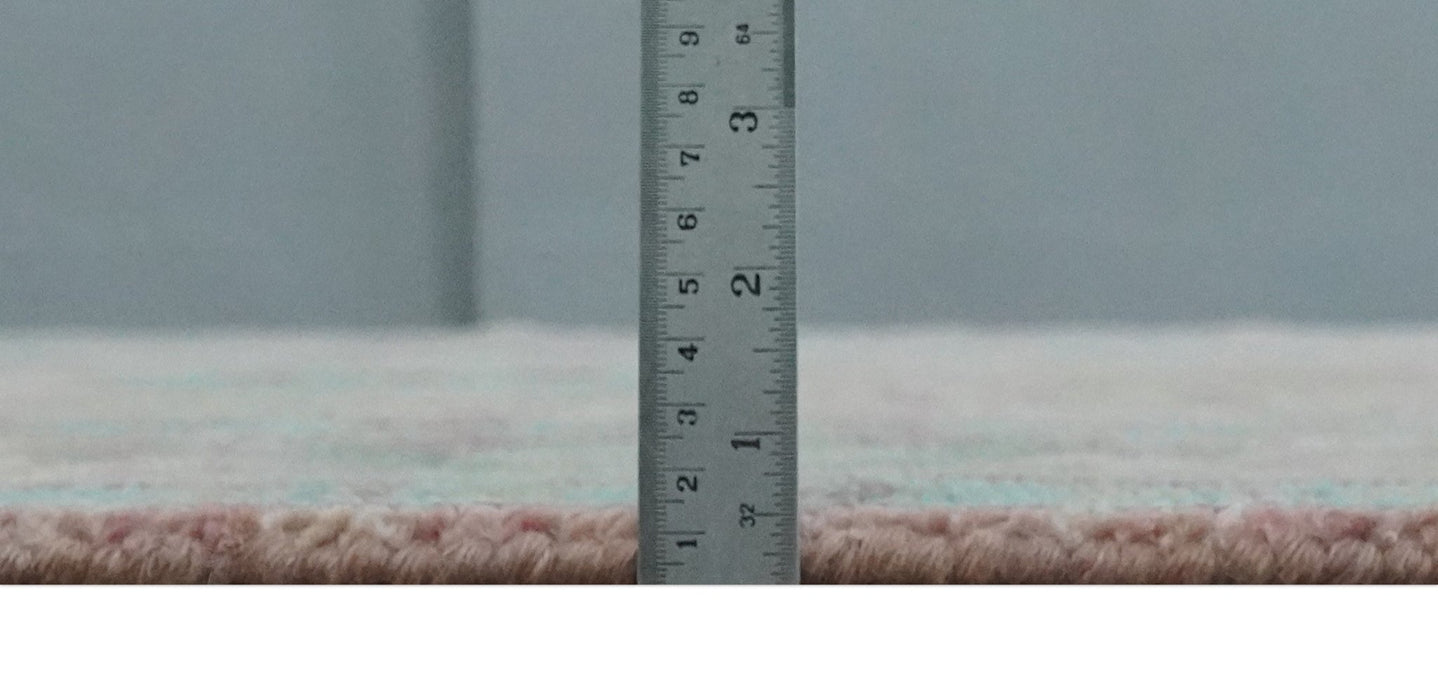 Hand Knotted Pink, Aqua and Purple Vibrant colorful Multi Size Oushak Wool Area Rug - The Rug Decor