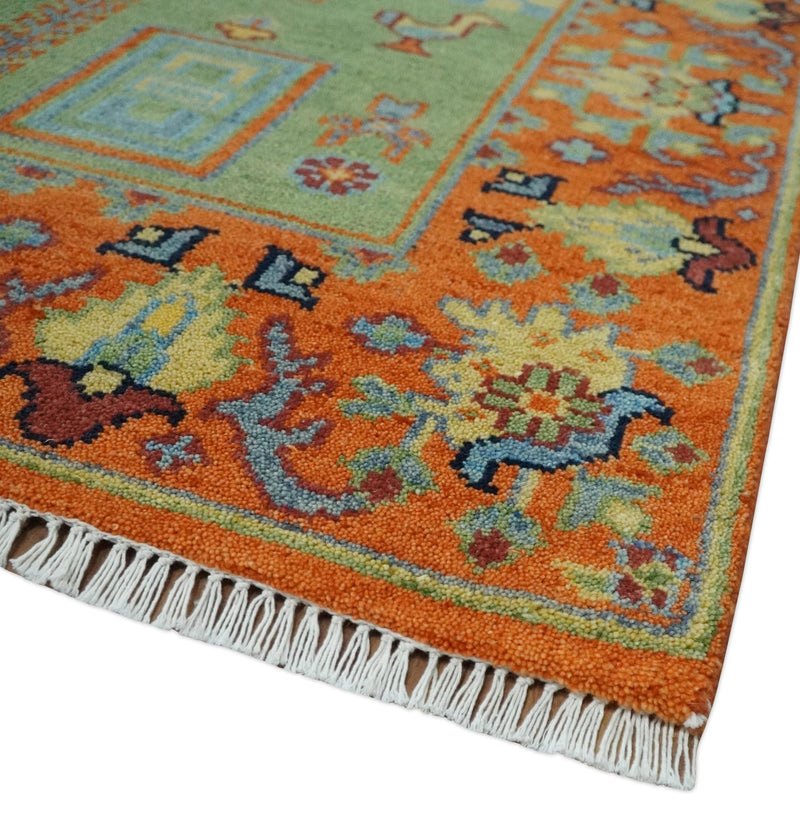 Hand knotted Traditional Antique Tribal Style Gabbeh Design Wool Area Rug - The Rug Decor