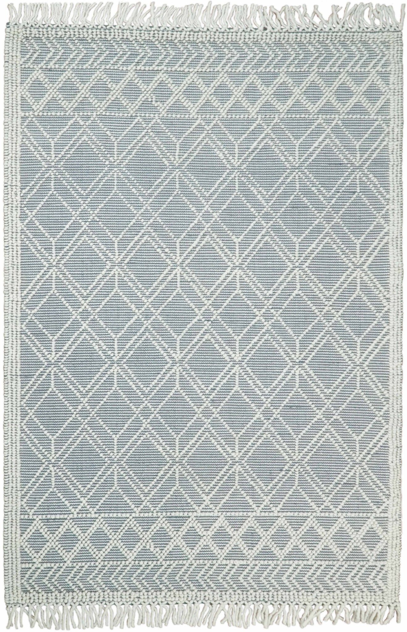 Hand Made Woolen Chunky and Soft White Wool Area Rug | CAL3 - The Rug Decor