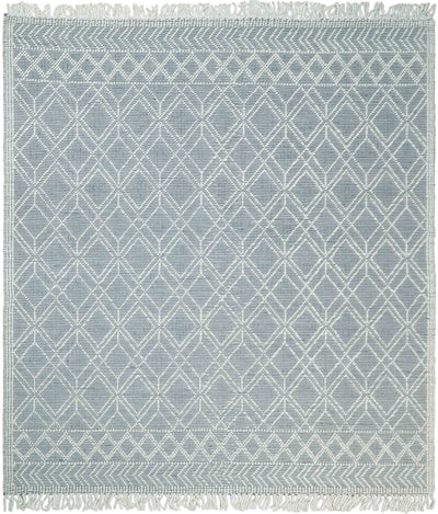 Hand Made Woolen Chunky and Soft White Wool Area Rug | CAL3 - The Rug Decor