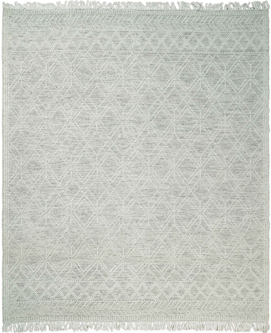 Hand Made Woolen Chunky and Soft White Wool Area Rug | CAL4 - The Rug Decor