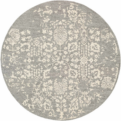 Hand Tufted Floral Beige and Gray Low pile Multi Size Wool Area Rug - The Rug Decor