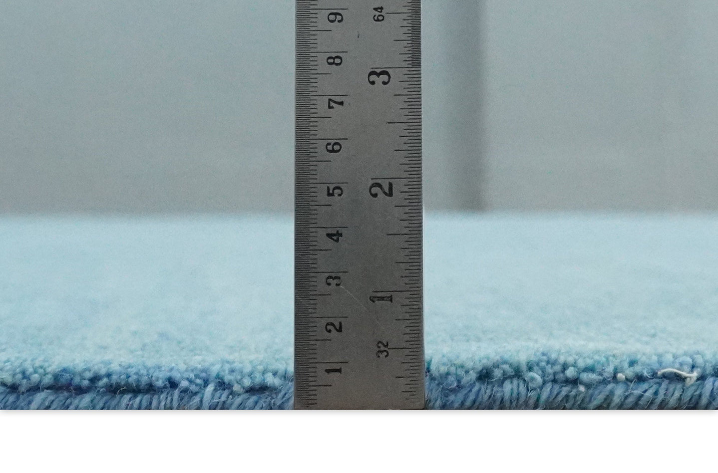 Hand Tufted Solid Plane Light Blue Woolen 8x10 wool Area Rug - The Rug Decor