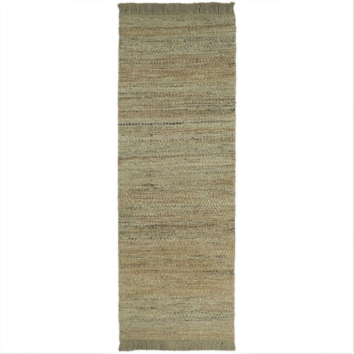 Hand Woven 100% Natural Fiber Brown Natural Jute and Wool Rug | JR10 - The Rug Decor