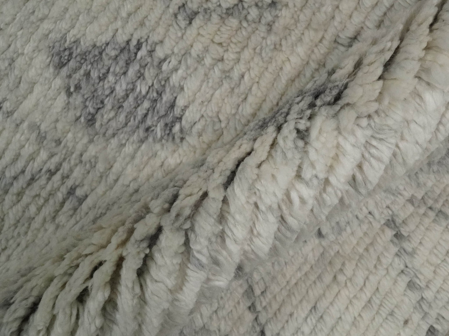 Hand Woven Beige and Gray 2x3 Trellis Moroccan Rug Made with Fine Wool | TRDCP79723 - The Rug Decor