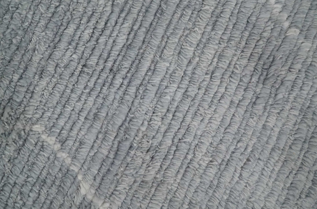 Hand Woven Blue and White 2x3 Trellis Moroccan Rug Made with Fine Wool | TRDCP79523 - The Rug Decor