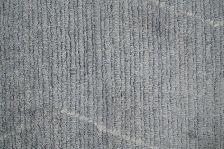 Hand Woven Blue and White 2x3 Trellis Moroccan Rug Made with Fine Wool | TRDCP79523 - The Rug Decor