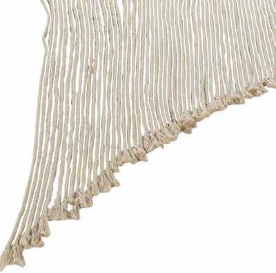 Hand Woven Ivory Traditional Macrame Design Wall Hanging Perfect for Home Decor - The Rug Decor