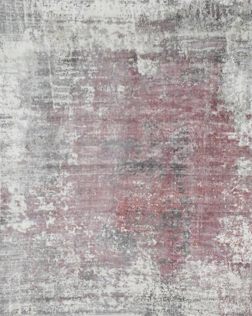 Ivory and Red Handmade Area Rug Made With Fine Viscose | Loop Pile - The Rug Decor