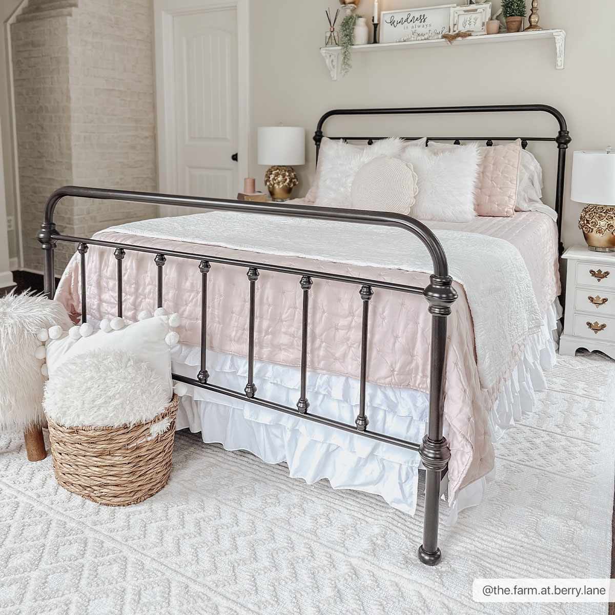 Ivory Texture Tribal Trellis Washable High Low Pile Area Rug - The Rug Decor