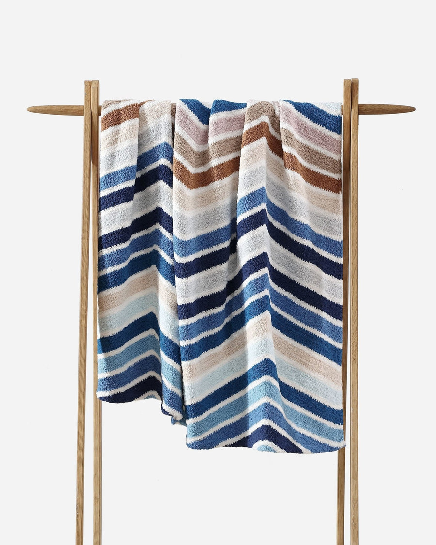 Lightweight, Cozy, and Modern Stripes Chevron Throw Blanket - The Rug Decor