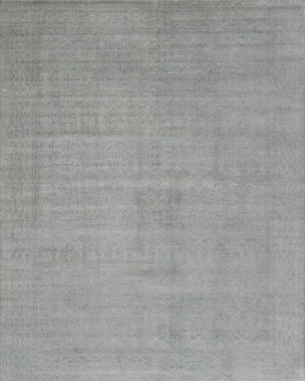 Luxury Hand knotted Wool 8x10 Gray Area Rug | EMP3 - The Rug Decor
