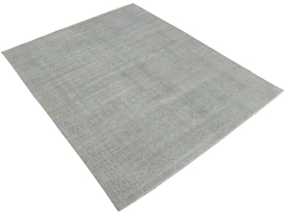 Luxury Hand knotted Wool 8x10 Gray Area Rug | EMP3 - The Rug Decor