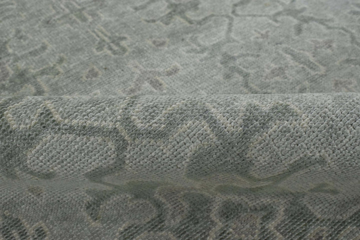 Luxury Hand knotted Wool 8x10 Gray Area Rug | EMP4 - The Rug Decor
