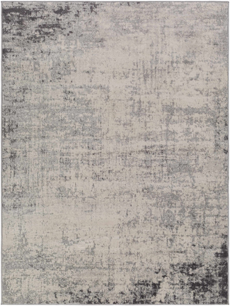 Modern Abstract Beige, Silver and Charcoal Multi Size Area Rug - The Rug Decor