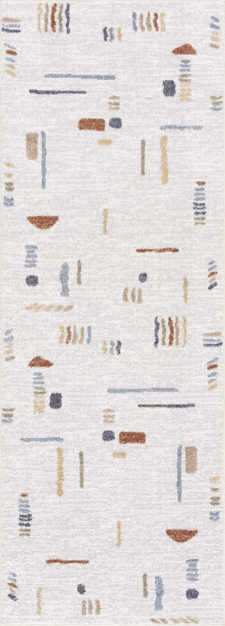 Modern Art Design Machine Woven Multicolor Machine Washable Rug - The Rug Decor