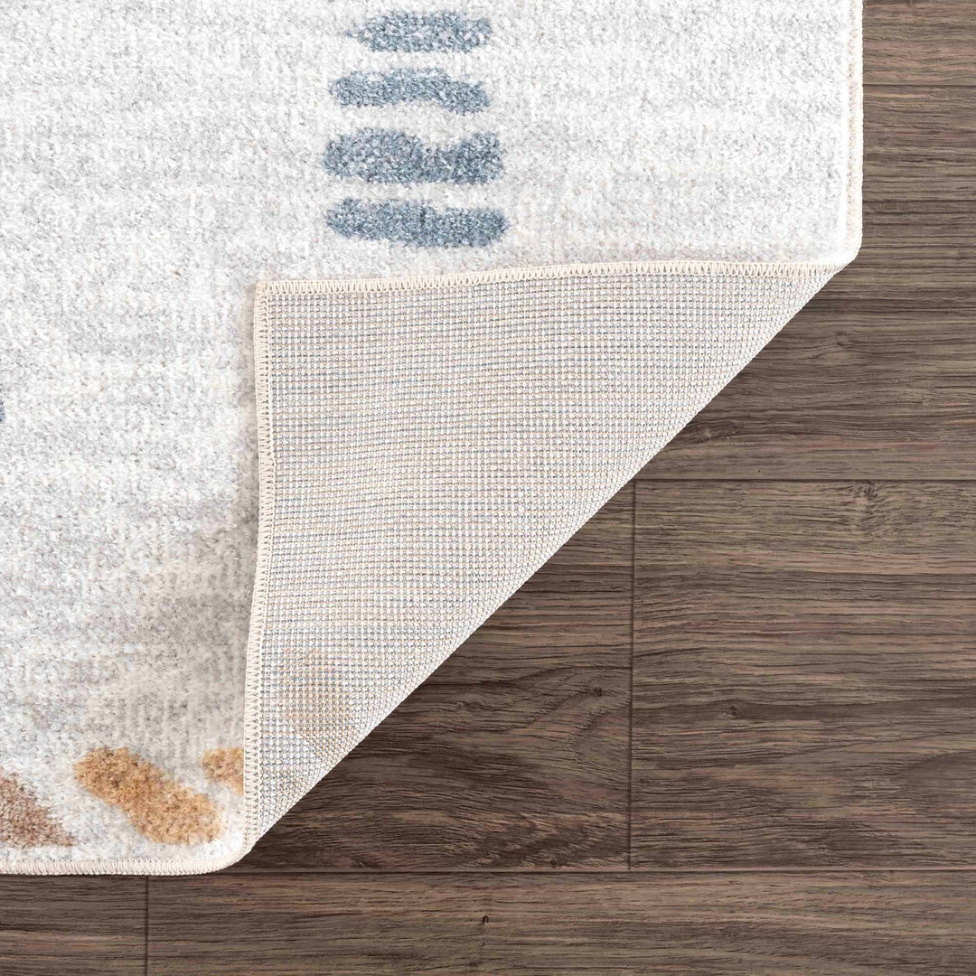 Modern Art Design Machine Woven Multicolor Machine Washable Rug - The Rug Decor