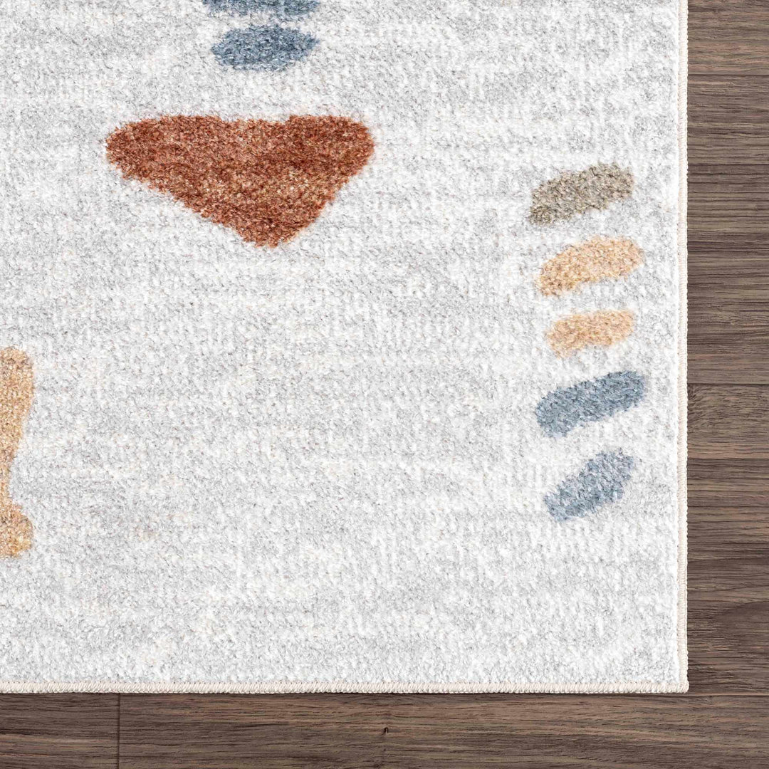 Modern Art Design Machine Woven Multicolor Machine Washable Rug - The Rug Decor