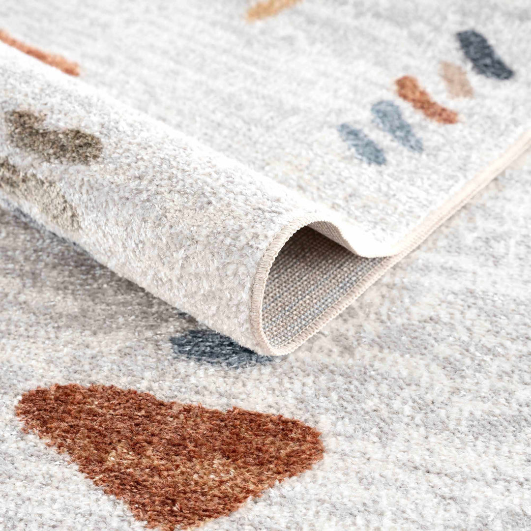 Modern Art Design Machine Woven Multicolor Machine Washable Rug - The Rug Decor