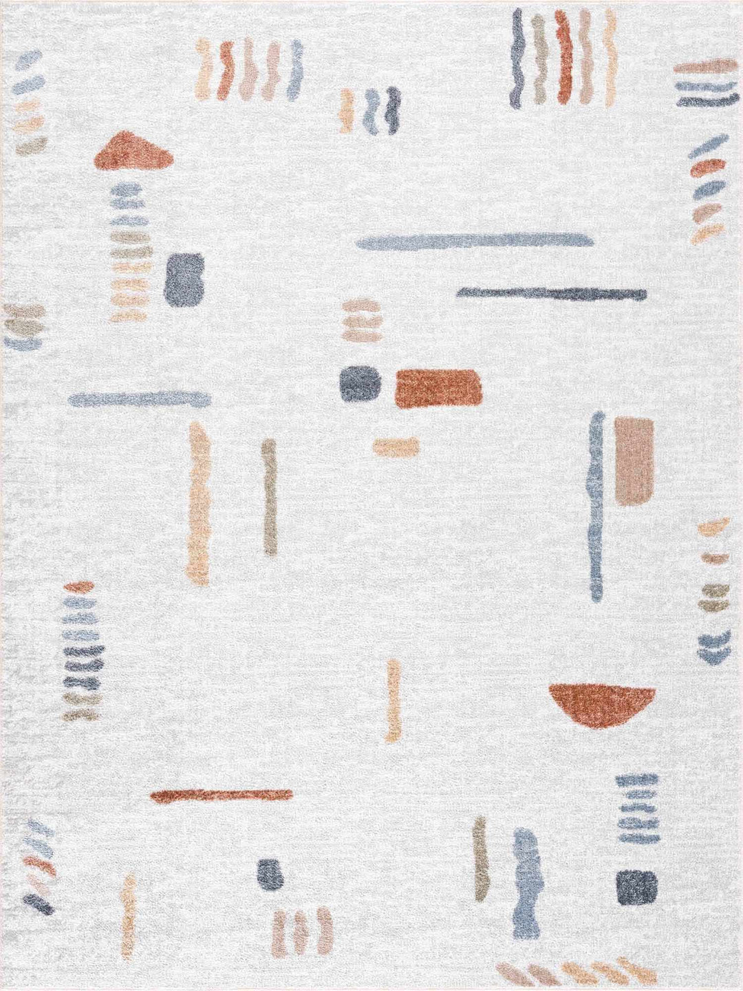 Modern Art Design Machine Woven Multicolor Machine Washable Rug - The Rug Decor