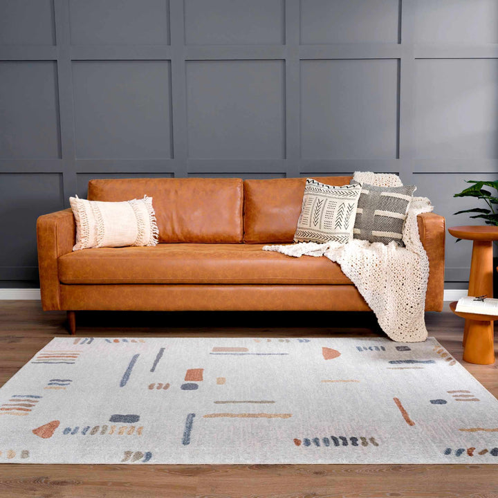 Modern Art Design Machine Woven Multicolor Machine Washable Rug - The Rug Decor