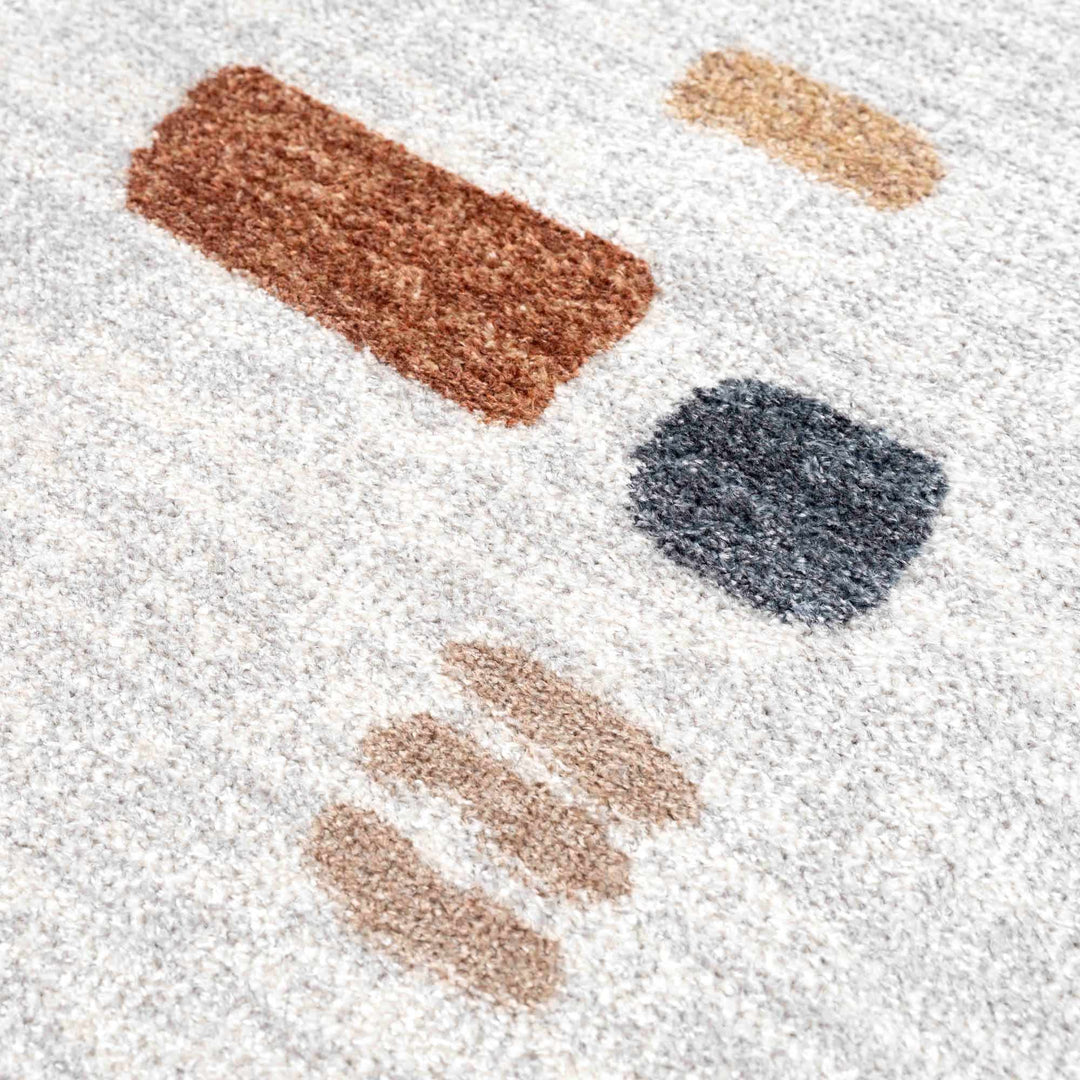 Modern Art Design Machine Woven Multicolor Machine Washable Rug - The Rug Decor