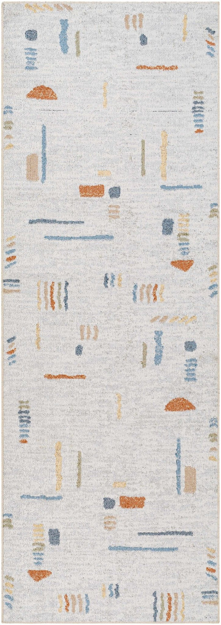 Modern Art Design Machine Woven Multicolor Machine Washable Rug - The Rug Decor