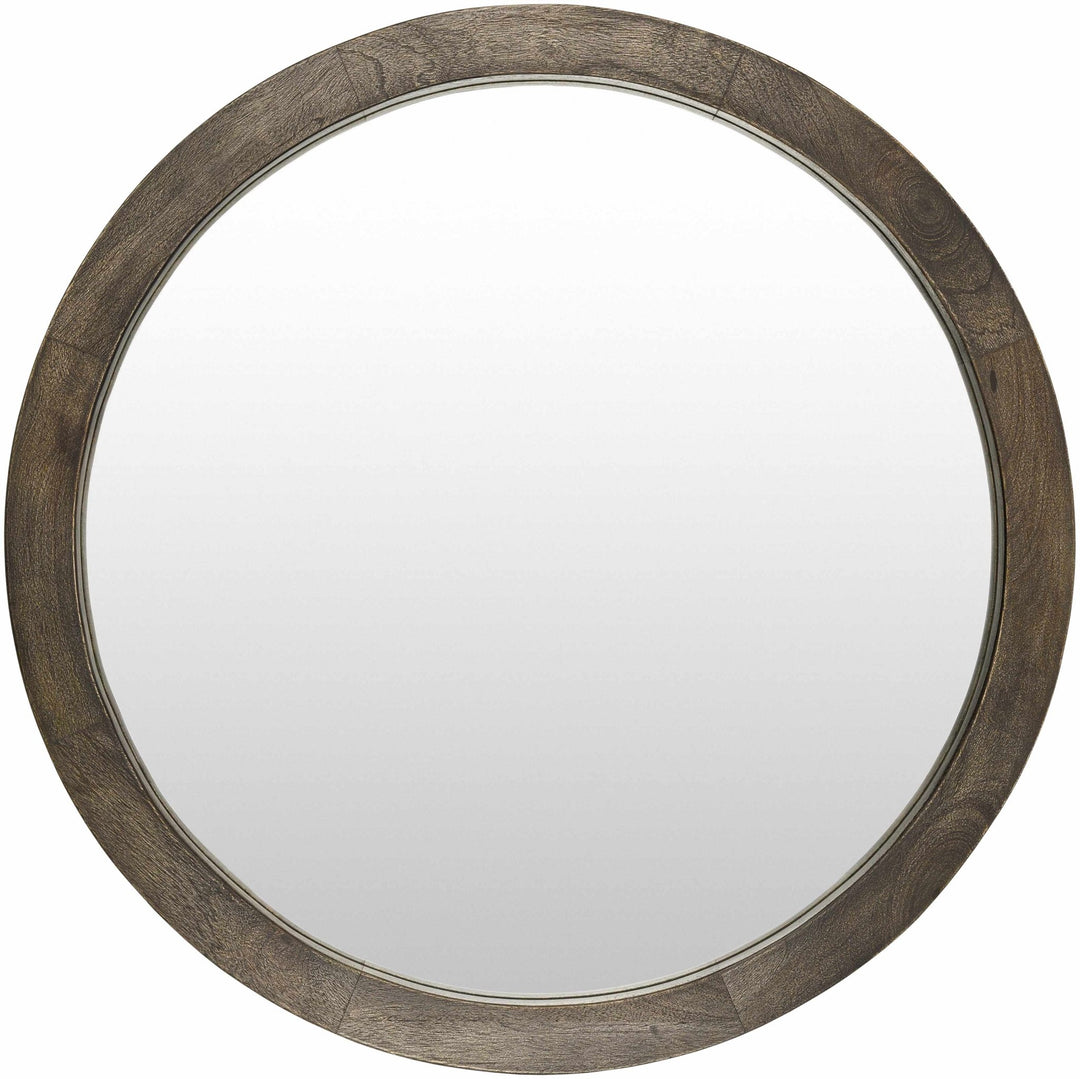 Modern Brown Ring Wall Mirror Perfect For Home Decor - The Rug Decor