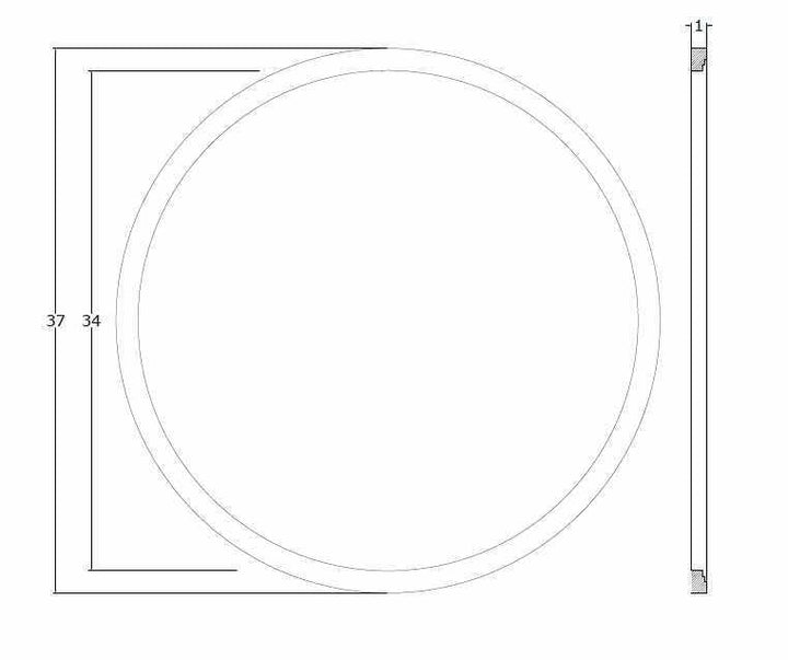Modern Brown Ring Wall Mirror Perfect For Home Decor - The Rug Decor